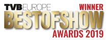 TVB Europe. Winner. Best of Show Awards 2019 logo